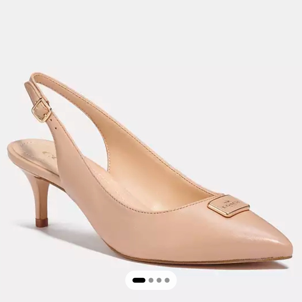 New Coach Jillian Slingback Beechwood -Neutral color